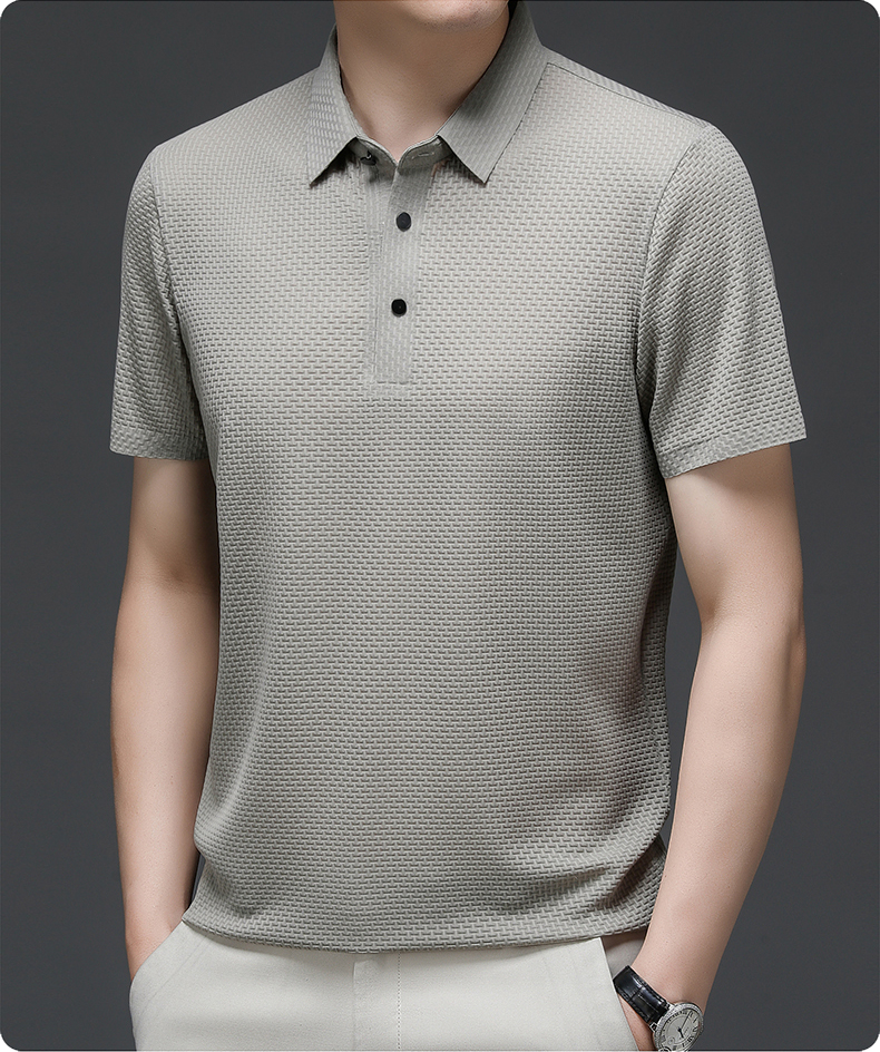 🔥Limited stock available 50% OFF👔 ❄️ Ice Silk Men's Shirt - Breathable & Smooth Fabric, Lightweight Comfort for Summer/Formal Occasions 🌞📦