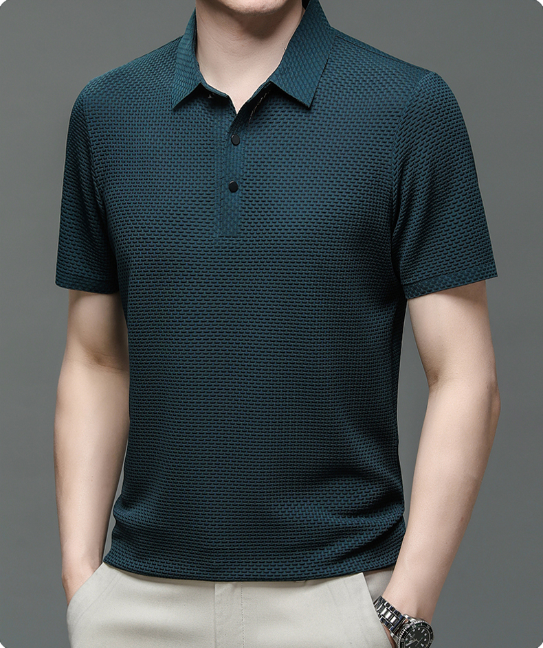 🔥Limited stock available 50% OFF👔 ❄️ Ice Silk Men's Shirt - Breathable & Smooth Fabric, Lightweight Comfort for Summer/Formal Occasions 🌞📦