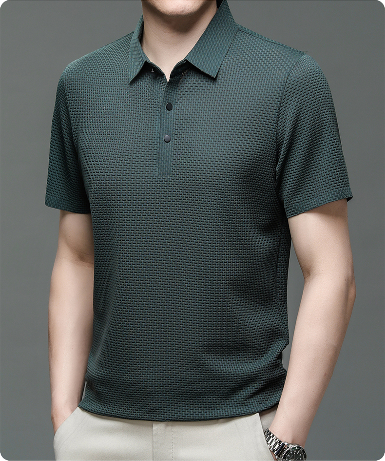 🔥Limited stock available 50% OFF👔 ❄️ Ice Silk Men's Shirt - Breathable & Smooth Fabric, Lightweight Comfort for Summer/Formal Occasions 🌞📦