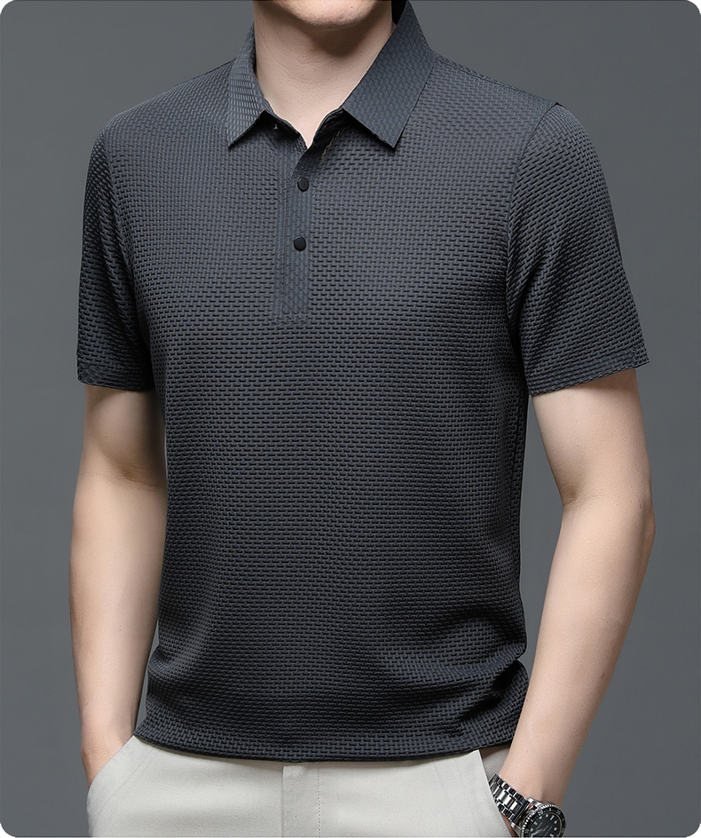 🔥Limited stock available 50% OFF👔 ❄️ Ice Silk Men's Shirt - Breathable & Smooth Fabric, Lightweight Comfort for Summer/Formal Occasions 🌞📦