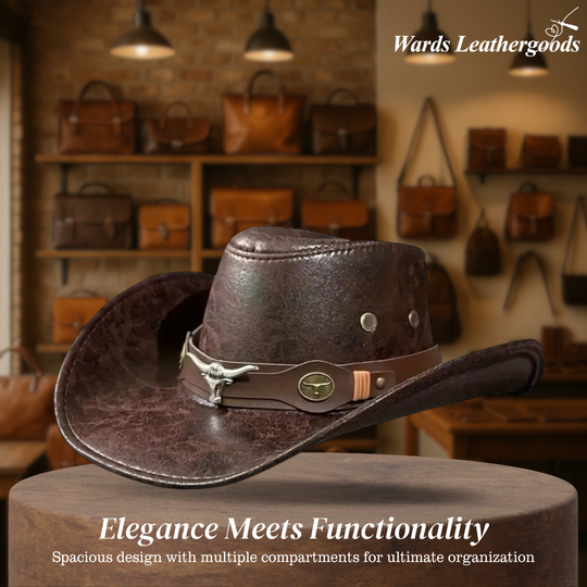 🤠☀️ Breathable Sunshade Cowboy Hat – Wide Brim, Lightweight & Stylish Rivet Details – Perfect for Camping, Fishing & Hiking 🏕️