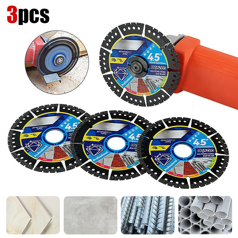 4.5" Universal Multi-Material Diamond Blade - Zero Compromise, Max Durability