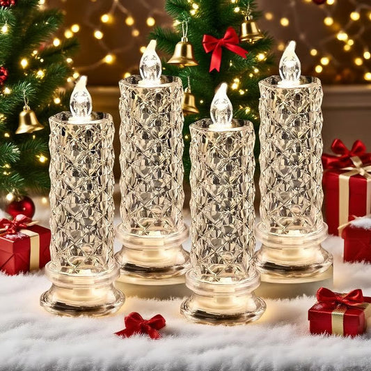 🔥Laatste dag 50% KORTING🎁LED-kristallen kaarslampjes - romantische nachtlampjes voor op tafel