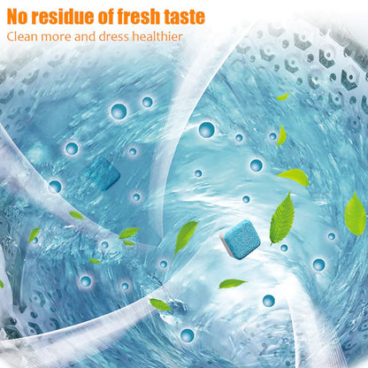 🧼✨ Washing Machine Deep Cleaner Tablets – Eliminates 99% Germs, Removes Odors & Prevents Mold 🧽