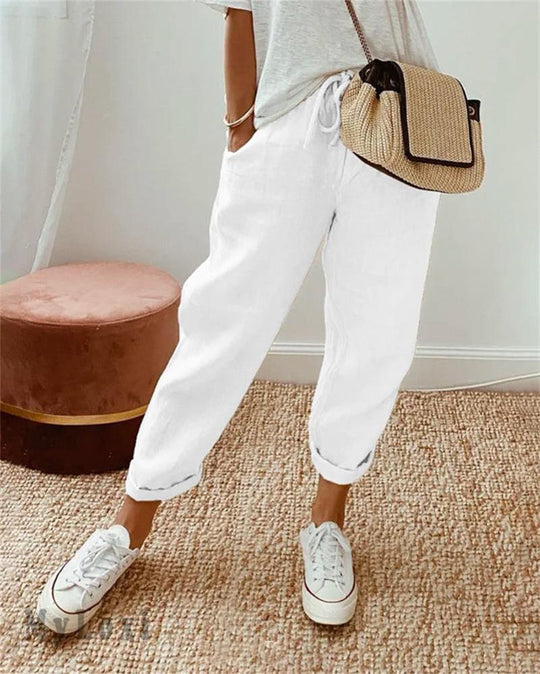 👖 50% OFF NOW ! ⚡ Casual Cotton and Linen Pants for Women – Skin-friendly Breathable, Loose Fit & All-match Daily Wear Design ☁️