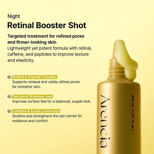 Vitamin C Booster Shot, Pure Vitamin C + Glutathione for Bright, Healthy Skin Glow