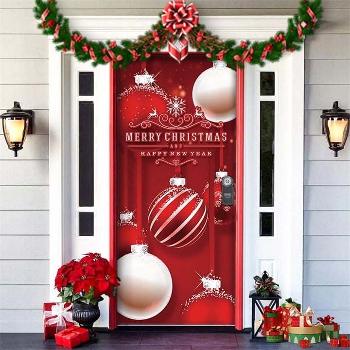 ⏳50% zniżki przez ograniczony czas⏰Dekoracja drzwi wejściowych na Boże Narodzenie🎅
