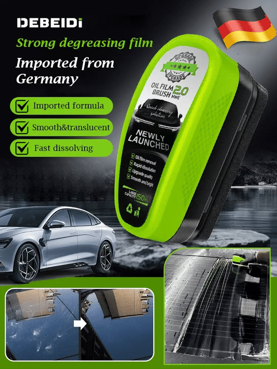Brush for removing oil films, especially for cars!
