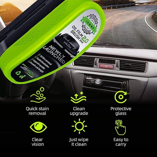 Brush for removing oil films, especially for cars!