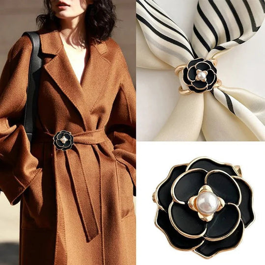 ✨ Elegancka klamra do szalika w stylu francuskim (50% zniżki) – elegancja na wyciągnięcie ręki!