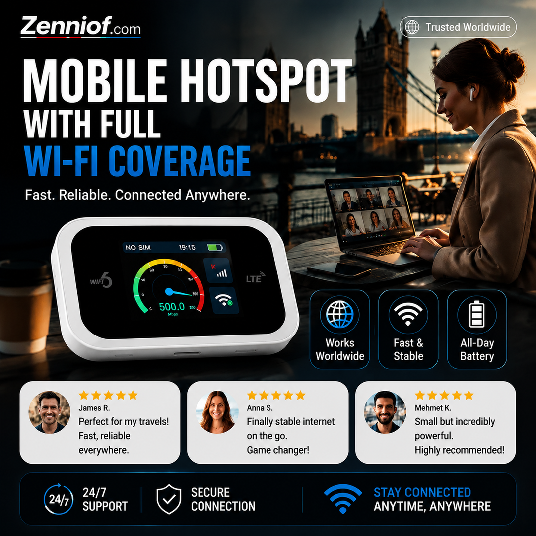 ⏳Time-Limited Special⏰Mobile Hotspot – Portable WiFi, full coverage anywhere. No contract, no setup. Stay connected on the go!