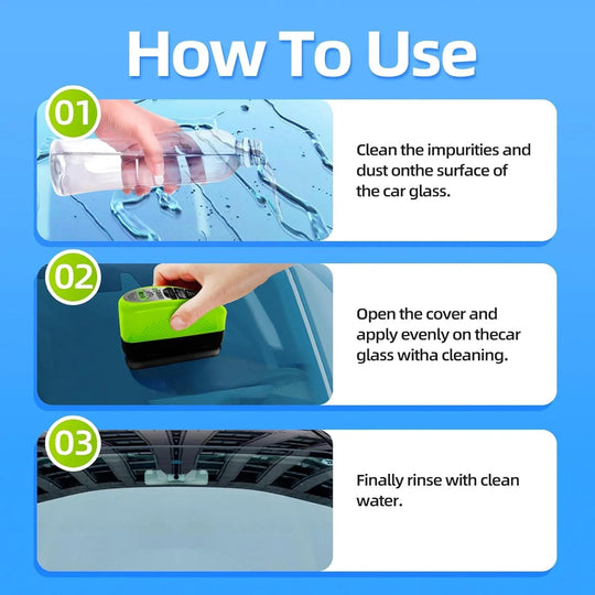 Brush for removing oil films, especially for cars!