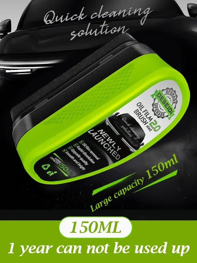 Brush for removing oil films, especially for cars!