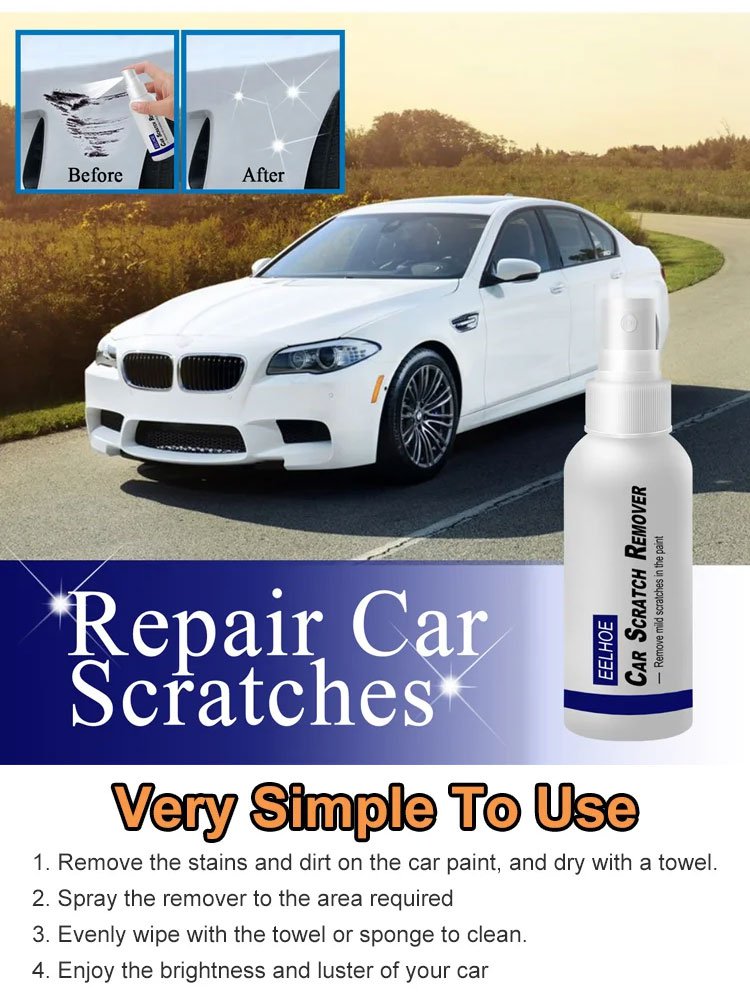 🚗 KUP 2, DOSTAŃ 1 GRATIS! ✨ Spray do naprawy rys na lakierze samochodowym – usuwa drobne rysy &  Zadrapania usuwamy w 5 minut, bez użycia profesjonalnych narzędzi! 🛠️📦