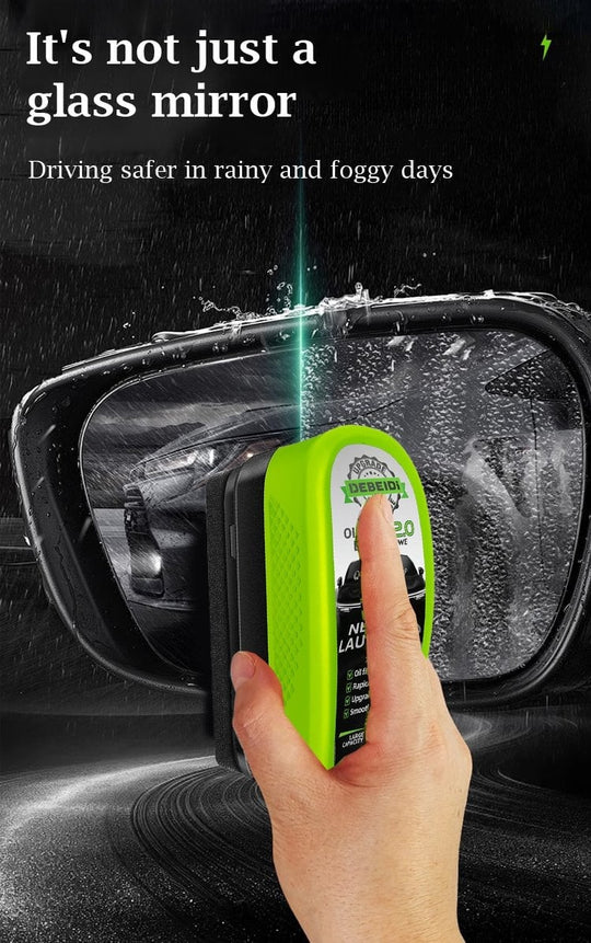Brush for removing oil films, especially for cars!