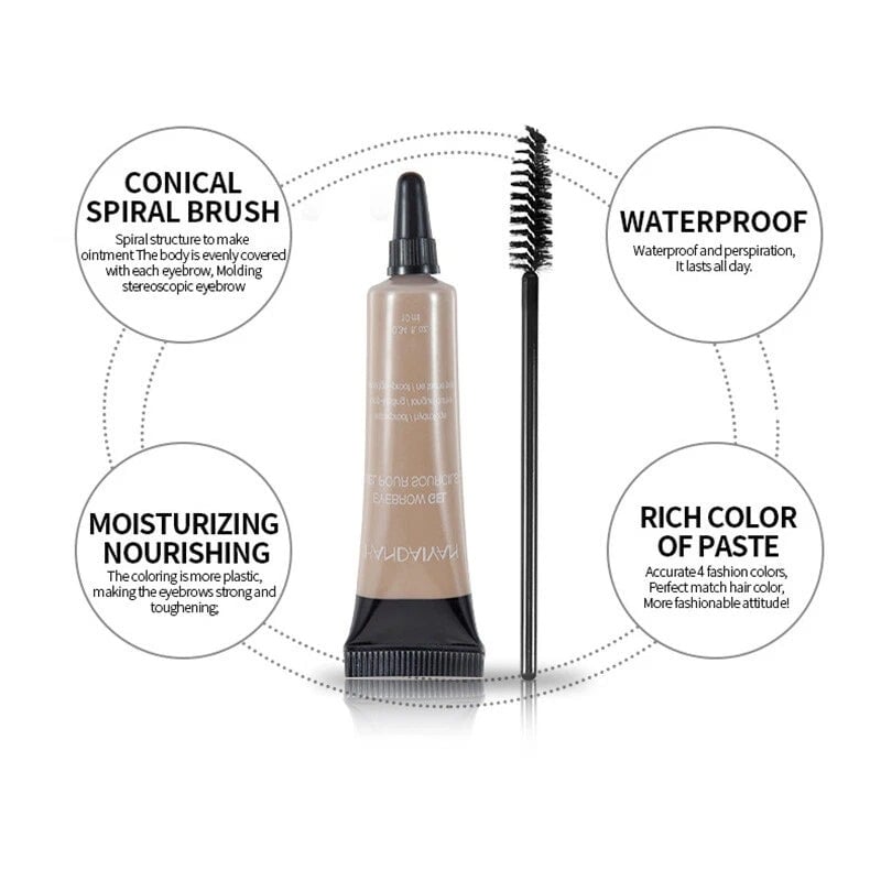 🥳2026 HOT SALE🥳💞50K+ SOLD!🔥Long-lasting Waterproof Smudge-proof Liquid Eyebrow Gel/Tint(With Free Brush)