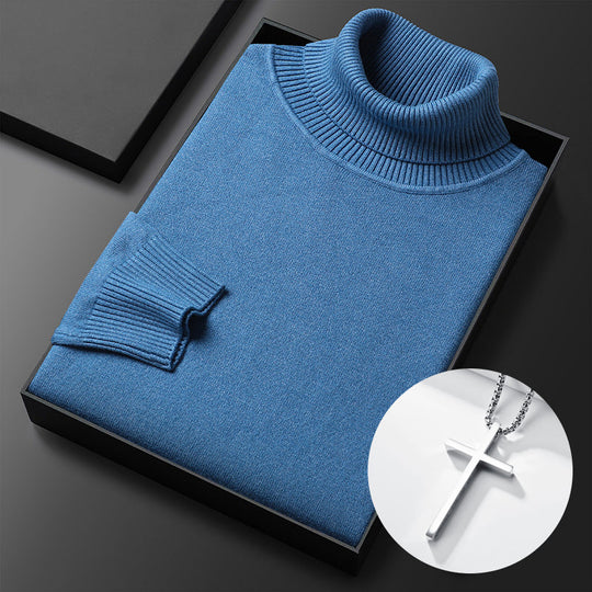 HOT SALE-49% OFF ✨Men's Solid Color Premium Turtleneck Sweater