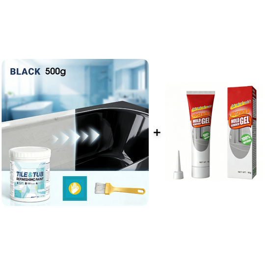 ✨New Arrival 50% OFF🛁🎨 Tile & Tub Refinishing Paint Kit – Waterproof, anti‑slip finish. Covers stains & cracks. Easy DIY, no pro needed. ✨🛡️