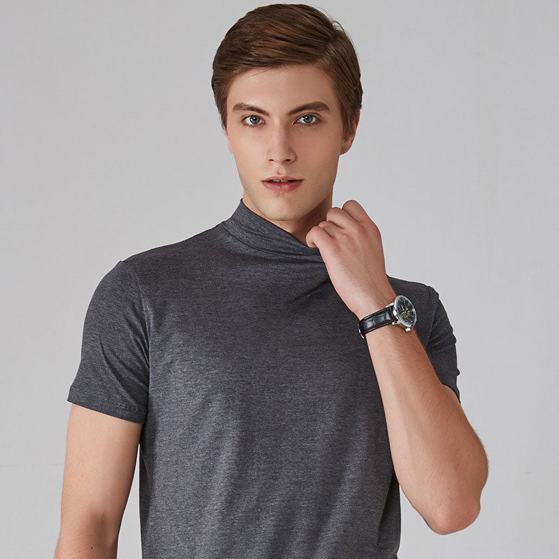 🔈🔈2026 Hot Sale🔥 High Neck Slim Fit T-shirt for Men