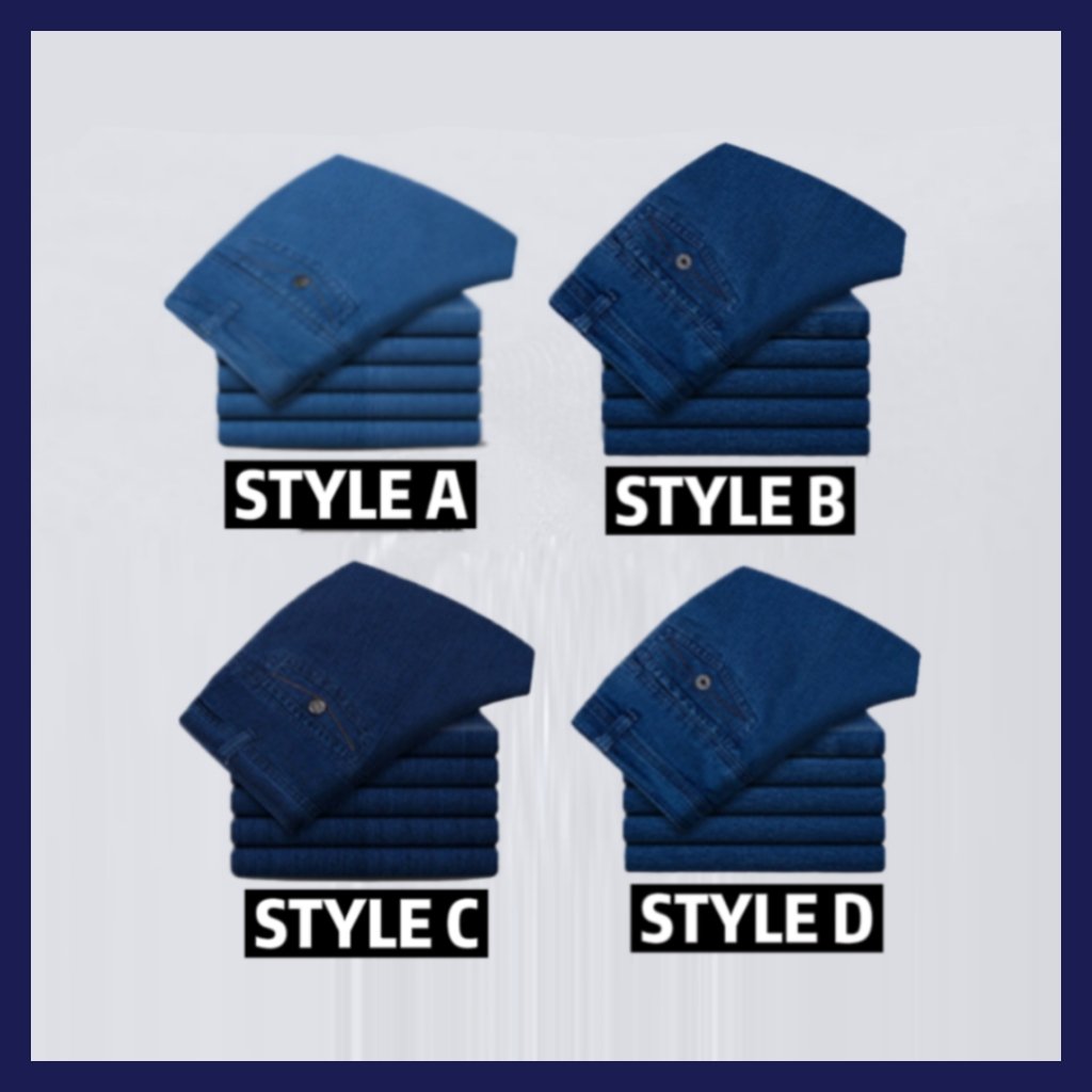 Men’s High Waist Straight Fit Jeans