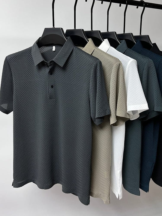🔥Limited stock available 50% OFF👔 ❄️ Ice Silk Men's Shirt - Breathable & Smooth Fabric, Lightweight Comfort for Summer/Formal Occasions 🌞📦