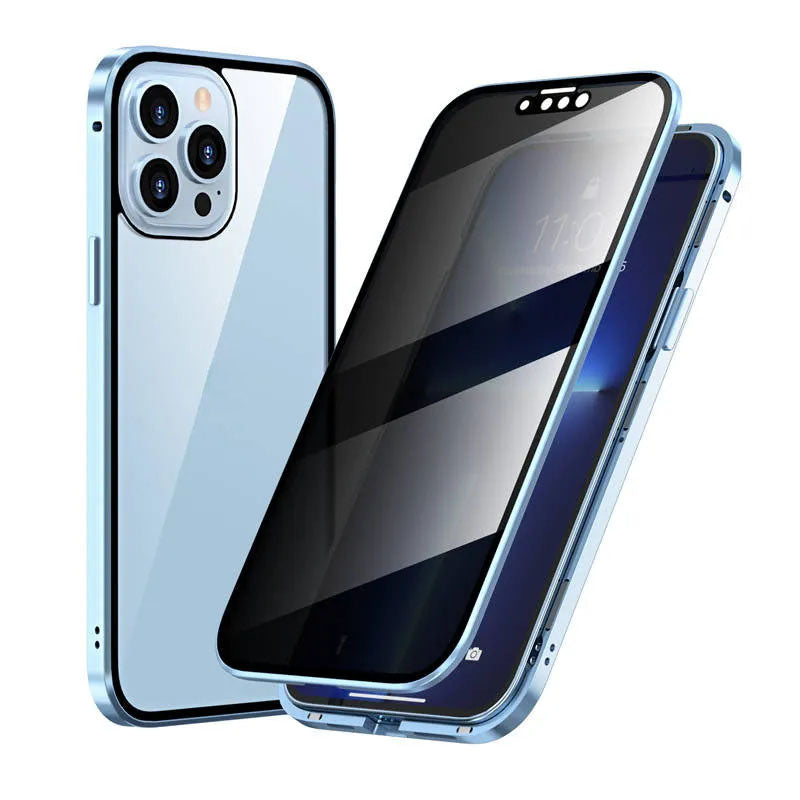 Magneettinen kaksipuolinen piikkiä estävä lasikuori iPhonelle