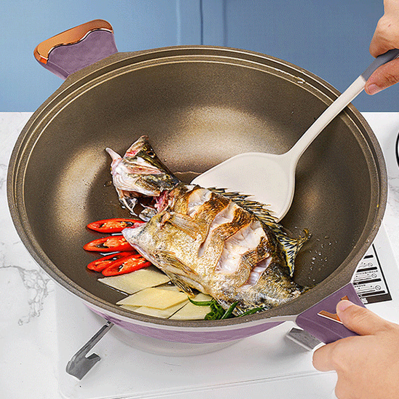 🍳 60 % DE RÉDUCTION + LIVRAISON GRATUITE ! 🔥 Poêle antiadhésive avec panier vapeur - Cuisine saine sans huile, répartition uniforme de la chaleur pour des résultats parfaits à chaque fois 🥦✨