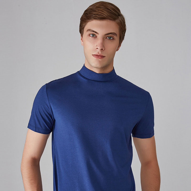 🔈🔈2026 Hot Sale🔥 High Neck Slim Fit T-shirt for Men