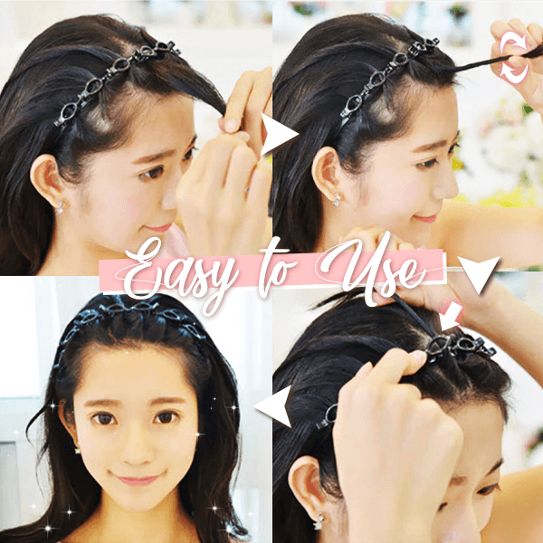 🔥Offre spéciale🔥Coiffure à double frange avec épingle à cheveux