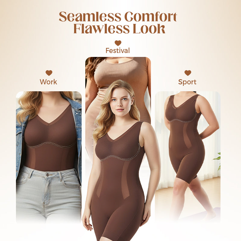 ⏳Time-Limited Special⏰Tummy Tuck & Hip Lift Traceless One-piece Shapewear