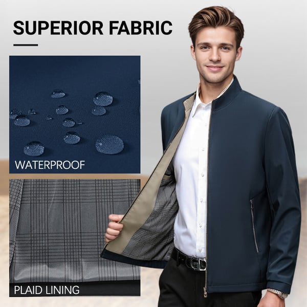 🧥 60% SLEVA NA ŽHAVÝ VÝPRODEJ! ✨ Pánská bunda se stojáčkem a zipem - moderní ležérní design s lehkostí a teplem pro každodenní styl ⚡🛒