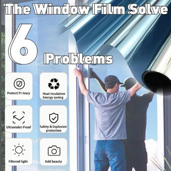 Heat-Insulating Privacy Film – UV Protection, Easy Application & Perfect for Home & Office
