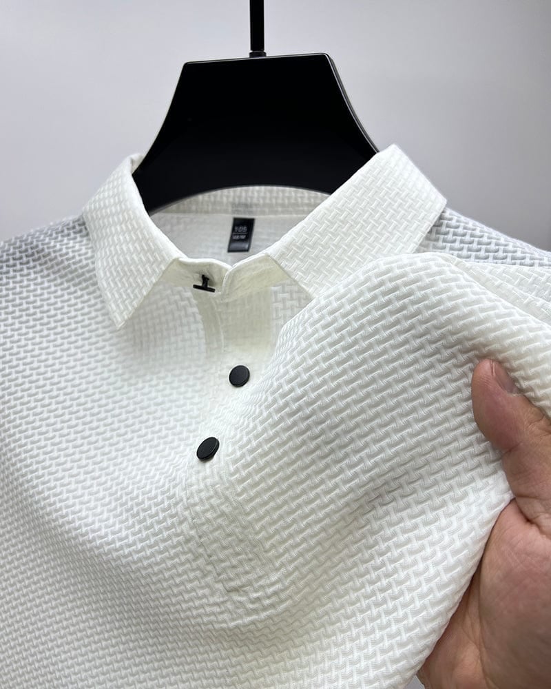 🔥Limited stock available 50% OFF👔 ❄️ Ice Silk Men's Shirt - Breathable & Smooth Fabric, Lightweight Comfort for Summer/Formal Occasions 🌞📦