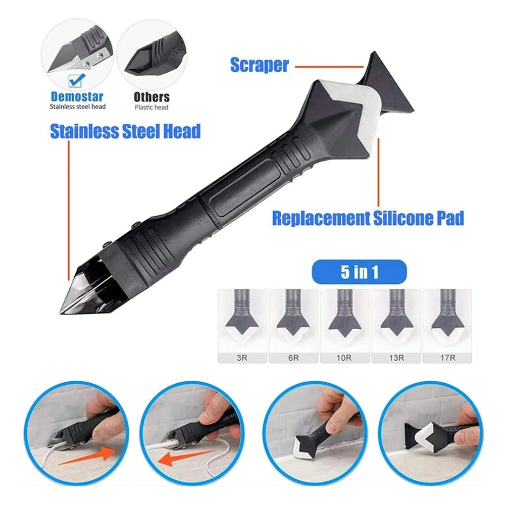 ✨ 3-in-1 Ultimate Caulking Tool - Professional Sealant Finishing Kit for Perfect Smooth Joints Every Time 🛠️✨