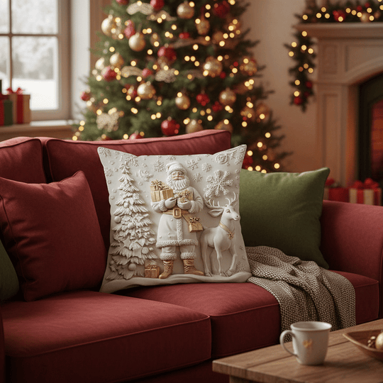🎄Χριστουγεννιάτικο μαξιλάρι με τρισδιάστατη εκτύπωση✨