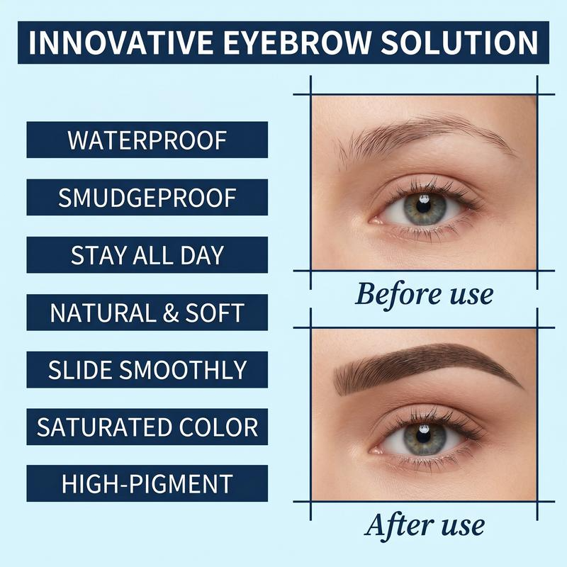 Dual-Tip Microblading Eyebrow Pen – 3D Hair-Like & Waterproof Definition