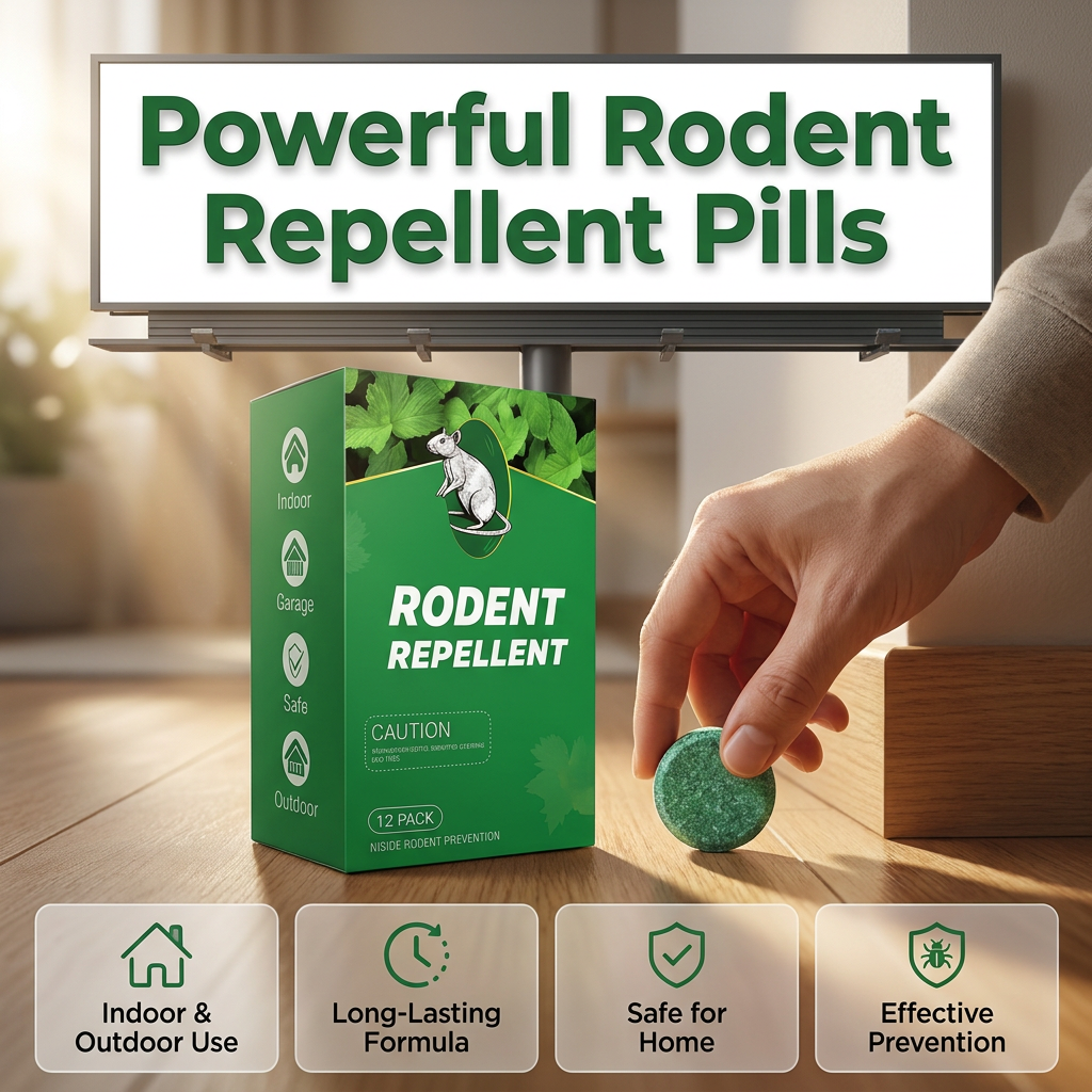 All‑Pest Repellent – Safe for pets & wildlife. No poisons, just effective. Use indoors & out