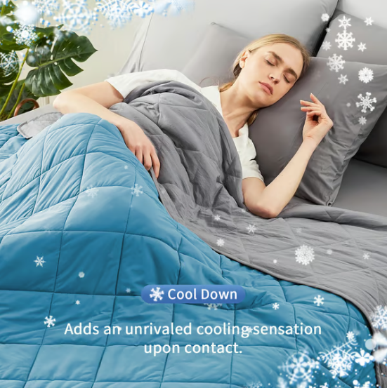 🥳2026 HOT SALE🥳❄️ 50% OFF! Cooling Comforter – Dual‑sided, Q‑Max≥0.4 fabric. One side cools, one side breathes. Sleep sweat‑free! 🌙✨