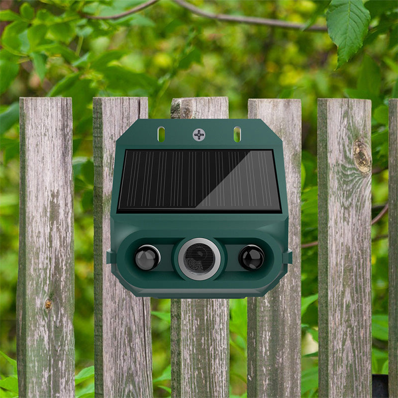 ⏳Limited Time Special Price⏰Solar Powered Animal Repeller – Ultrasonic + flashing light. Weatherproof, 24/7 protection. Keep pests away naturally. 🏡💚