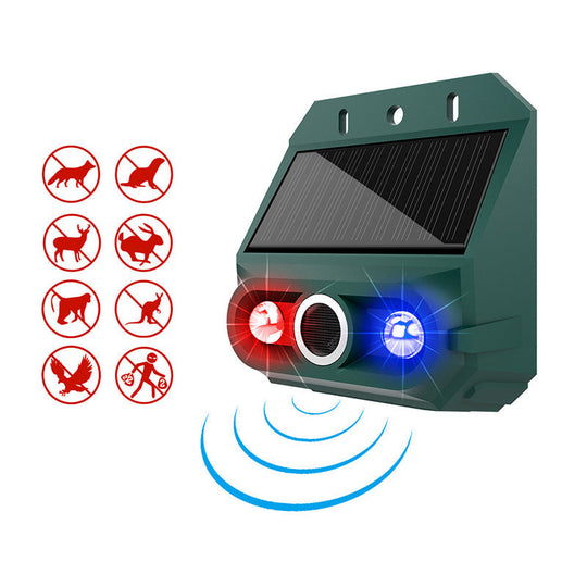⏳Limited Time Special Price⏰Solar Powered Animal Repeller – Ultrasonic + flashing light. Weatherproof, 24/7 protection. Keep pests away naturally. 🏡💚