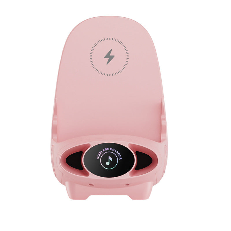 🥳2026 HOT SALE🥳💞50K+ SOLD! 📱 Mini Chair Phone Holder with Wireless Charger - 15W Fast Charging, Adjustable Viewing Angles for Desk/Car/Home Use ⚡✨