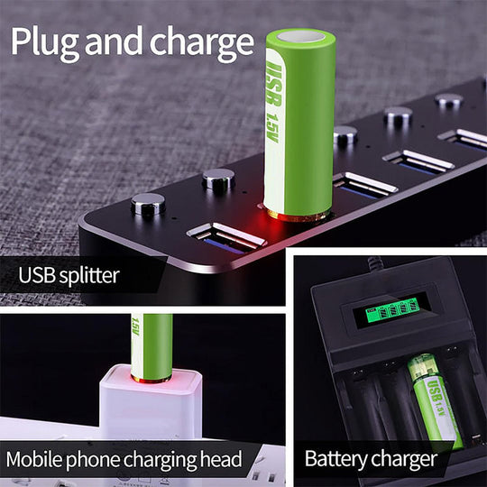 USB Rechargeable Constant Voltage Large Capacity Lithium Battery🔋