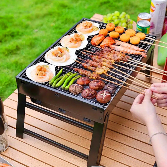 🔥Drawer Type Foldable Portable BBQ Grill with Stand