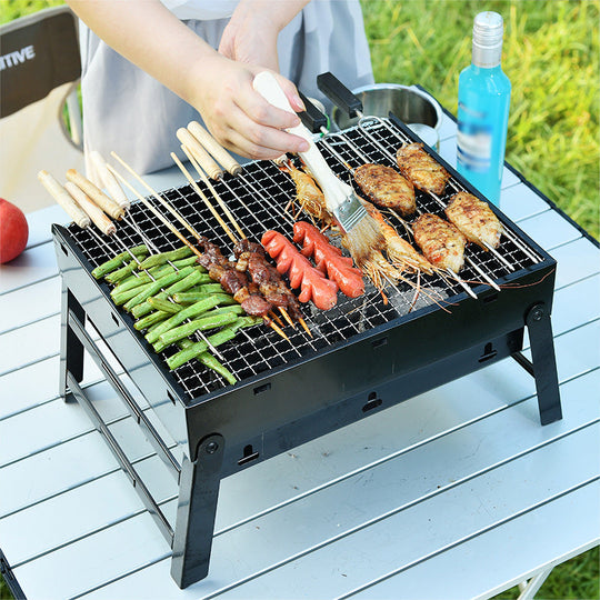 🔥Drawer Type Foldable Portable BBQ Grill with Stand