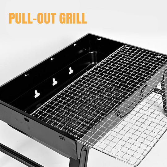 🔥Drawer Type Foldable Portable BBQ Grill with Stand