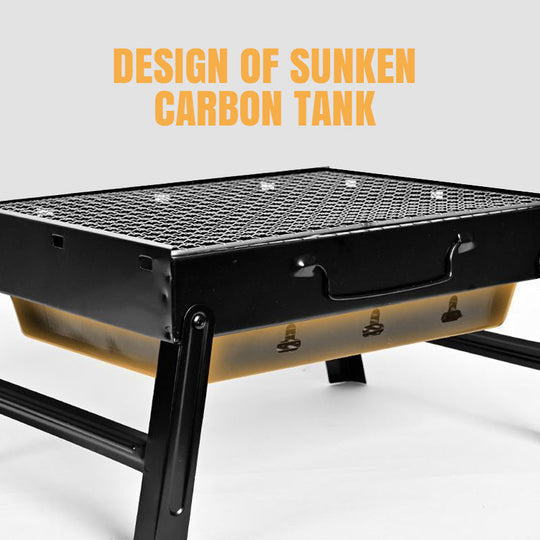 🔥Drawer Type Foldable Portable BBQ Grill with Stand