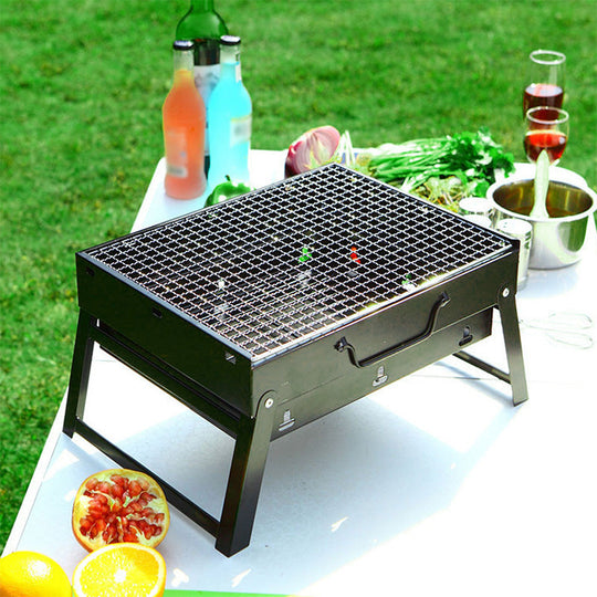 🔥Drawer Type Foldable Portable BBQ Grill with Stand