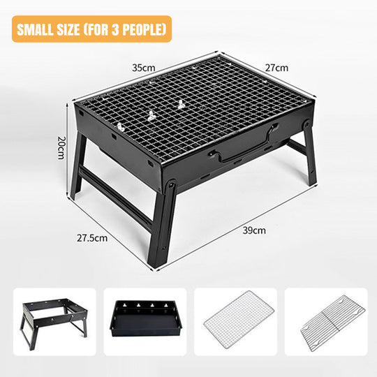 🔥Drawer Type Foldable Portable BBQ Grill with Stand