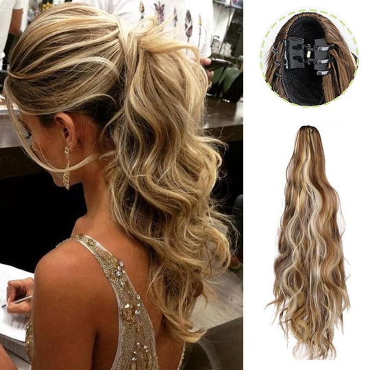 💜 LAST DAY PROMOTION 💜Curly Wig High Ponytail with claw clip