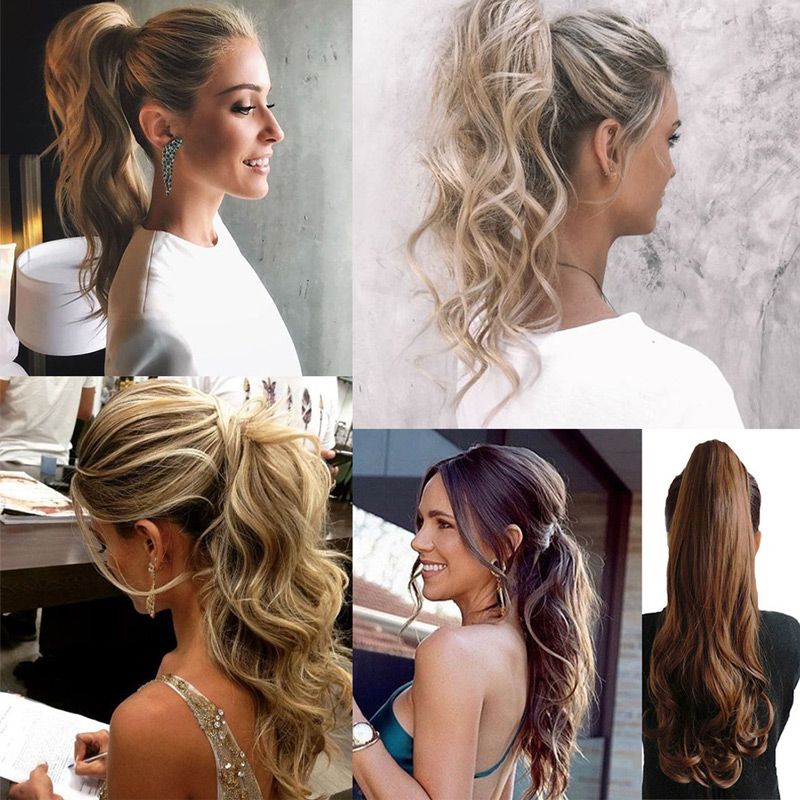 💜 LAST DAY PROMOTION 💜Curly Wig High Ponytail with claw clip